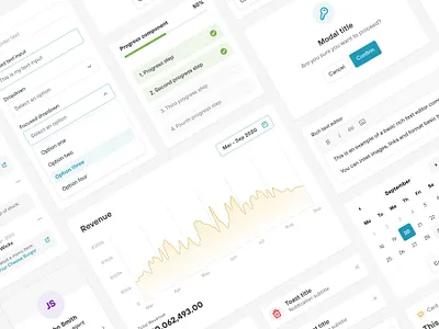 Web Dashboard Components app clean components dashboard figma free freebie minimal ui ux web