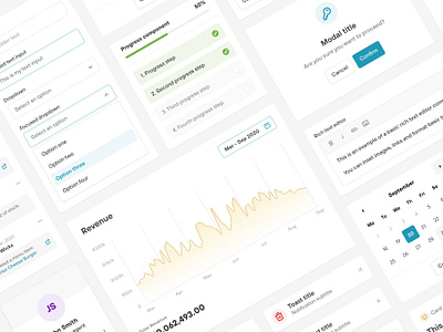 Web Dashboard Components app clean components dashboard figma free freebie minimal ui ux web