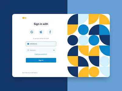 Sign In Form concept creative design figma ui