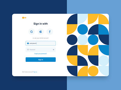 Sign In Form concept creative design figma ui