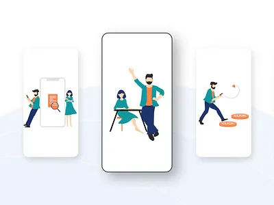 TBI Illustration animation app bank design illustration mobile motion graphics