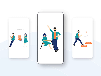 TBI Illustration animation app bank design illustration mobile motion graphics