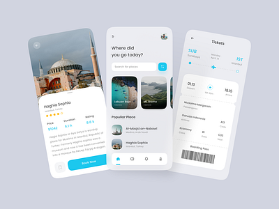 Travel App app design illustration logo ui uidesign uiux ux web website