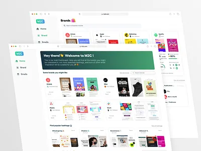 M2C - Mail to Consumer Web App analytics platform analytics ui dashboard app dashboard ui dashboard ux data analysis email design green app mail app design mail design simple design ui dashboard ui design ui for web ux design web app design web app ui web application web dashboard