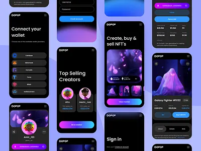 Dopop NFT Marketplace | Website Development | UI/UX Design app brand branding design development marketplace nft ui ui design uiux uiux design user interface ux ux design web web design web development website website design website development