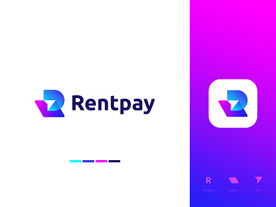 Letter R + Pay abstract logo abstract pay logo abstract r logo alphabet design brand identity business logo colorful logo design gradient logo illustration logo logo design modern lettering modern logo modern r logo payment logo r letter design r letter logo r with pay logo wallet logo