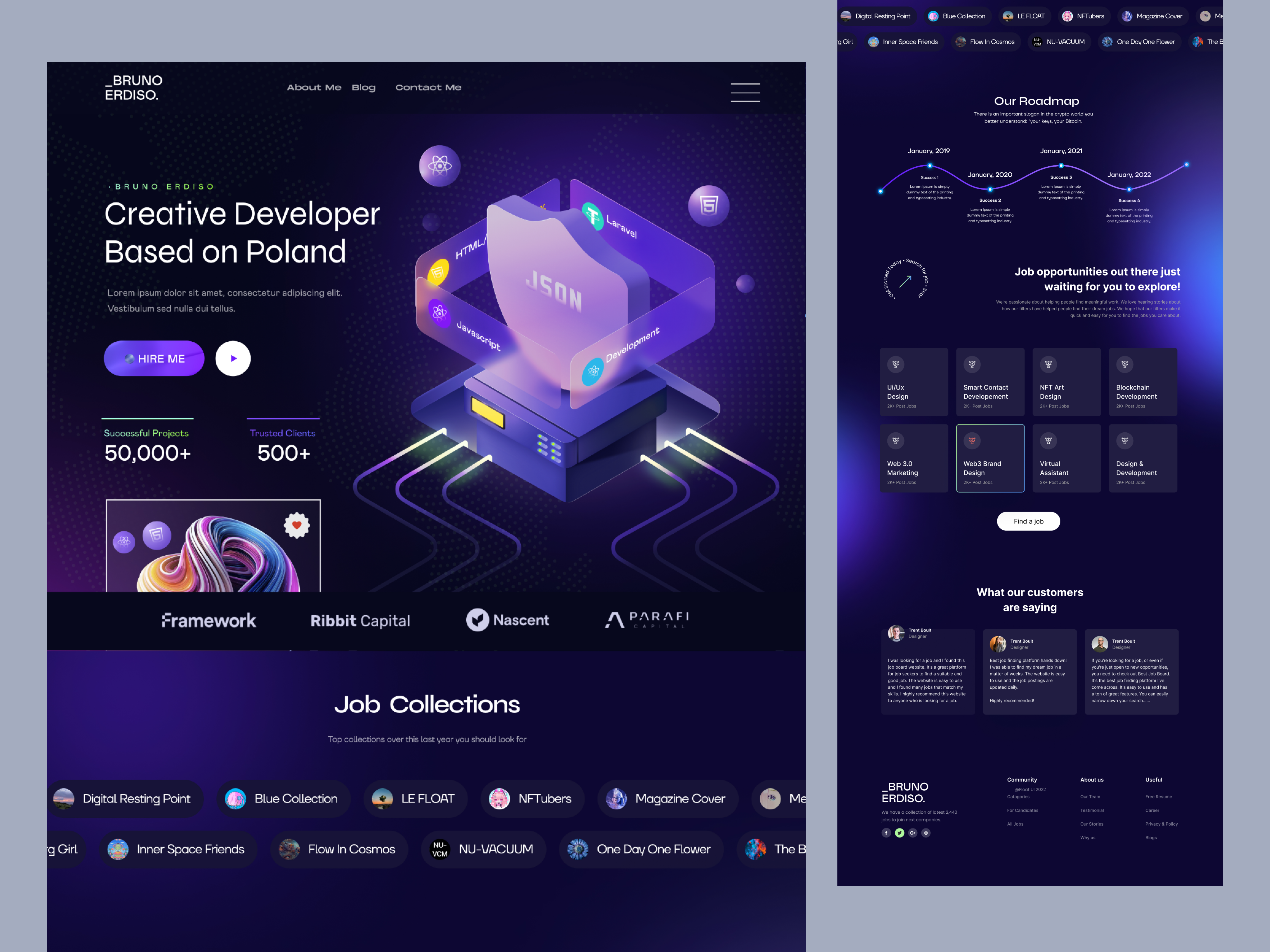 Web3 Job Website design by Emon🌟 for Onixlab on Dribbble