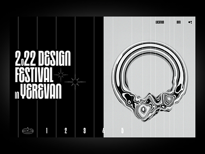 Web design page | Art Design Festival 2022 3d art design festival landing page web