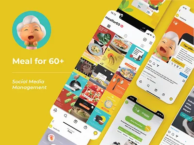 Meal for 60+ Design 3d branding design graphic design illustration motion graphics vector