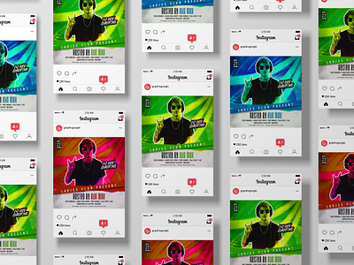 Dj Party Social Media Ads ads graphic design
