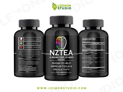 Label Design with 3D HD Rendering branding illustration label design packaging design supplement label