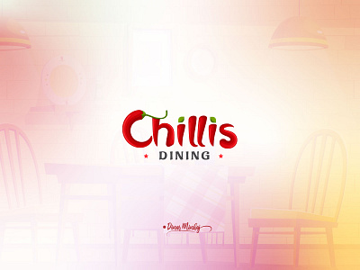 Chillis_dining_logo_design_dinar_minhaj branding design illustration lettering logo logo design typography typography logo ui vector