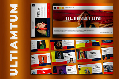 ULTIMATUM - BUSINESS PRESENTATION TEMPLATE branding business design graphic design illustration keynote presentation ui