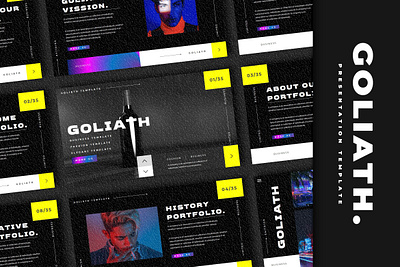 GOLIATH - BUSINESS PRESENTATION TEMPLATE branding business design graphic design illustration keynote presentation ui