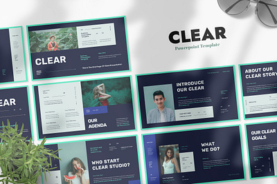 CLEAR - BUSINESS PRESENTATION TEMPLATE branding business design graphic design illustration keynote presentation ui