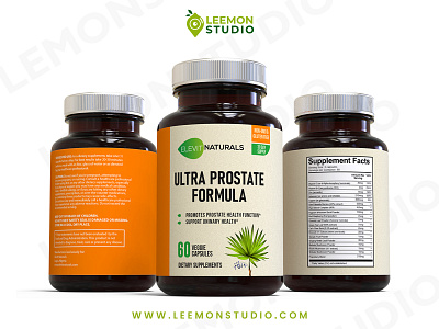 Label design for ELEVIT NATURALS label design packaging design supplement label