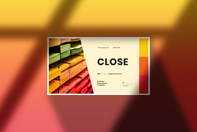 CLOSE - BUSINESS PRESENTATION TEMPLATE branding business design graphic design illustration keynote presentation ui