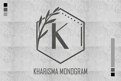 Kharisma Monogram branding decorative design display font logo monogram