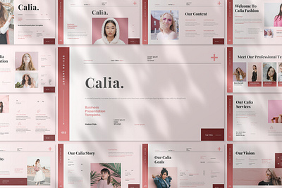 CALIA - BUSINESS PRESENTATION TEMPLATE branding business design graphic design illustration keynote presentation ui