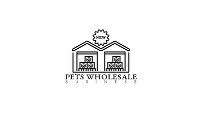 Pets Wholesale design icon logo vector