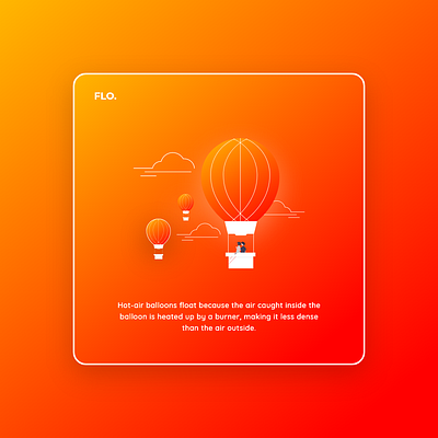 Hot air baloon adobexd design illustration