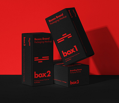 Free Product Packaging Psd Boxes Mockup Set box mockup packaging mockup