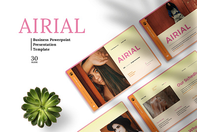 AIRIAL - BUSINESS PRESENTATION TEMPLATE branding business design graphic design illustration keynote presentation ui