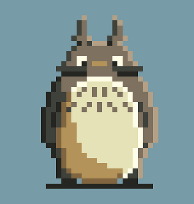 "Totoro" Pixel art character design pixel art