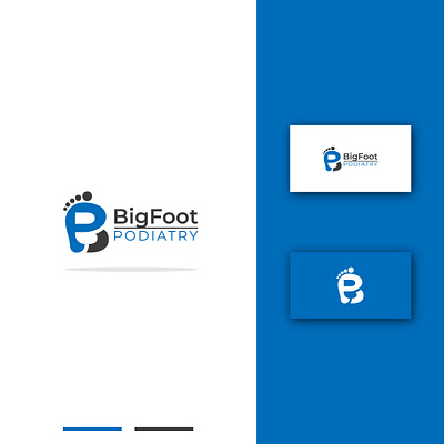 BigFoot Podiatry Logo b big bigfoot bp branding illustration logo modern logo p podiatry typography