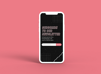 Day 026 - Subscribe / 100 Days of UI newsletter subscribe