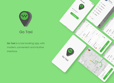 Go Taxi App app design logo mobileapp ui ux