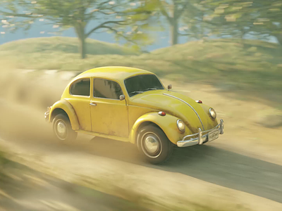 Car Animation Tutorial 3d animation beetle blender car cyberpunk flying illustration movie render scifi