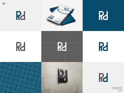 RD LOGO 3d animation app branding design graphic design icon illustration letters logo monogram motion graphics typography ui ux vector