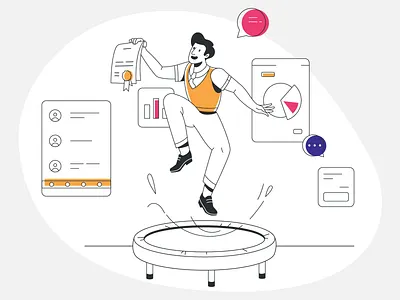 Experience and leadership development programs digital illustration leader outline people professional schedule work