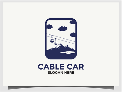 cable car logo design vector 0 cablle car design icon logo symbol transportation