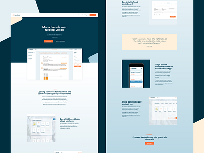 Simple Nedap Landingpage conversion cta design homepage landingpage leads marketing ui ux webdesign webflow website