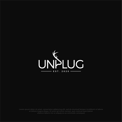 UNPLUG client work creative logo design logo logo design winning design