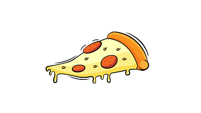 Pizza slice illustration