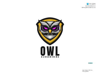 Owl mascot Logo branding design icon illustration logo logo design logotype vector