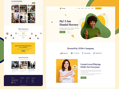 Creative Portfolio & Resume 2021 clean creative cv freelancer graphic design homepage landing page onepage personal portfolio portfolio landing page portfolio website resume resume clean ui design web web design website