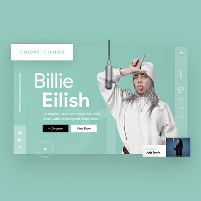 Colors Show Minimalist Website Concept branding concept design interface minimalist ui ux website