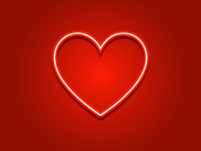 Neon heart. ai blur design designer dribbble followme heart illustraion illustration like neon pretty shadow shine summer vector