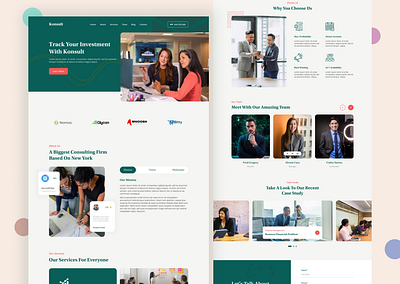 Konsult - Business Consulting Website clean ui consulting creative design design figma minimal ui uidesign ux uxdesign