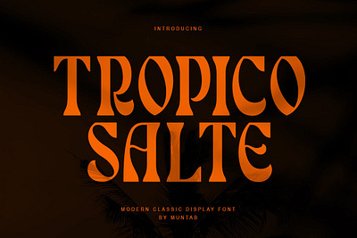 Tropico Salte Font aesthetic chic classic classy display elegant feminine fonts hippy lovely luxury masthead minimalist modern trippy typography wedding