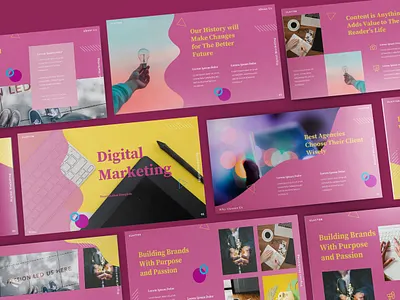 Digital Marketing Multipurpose Template clean colorful company corporate digital marketing google slides keynote modern multipurpose multipurpose template photography pitch deck portfolio powerpoint presentation studio unique web design web development website