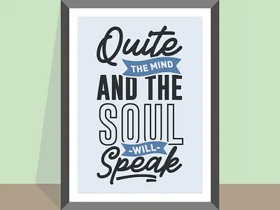 Quite the mind design flatdesign flatposter illustration lettering quotes