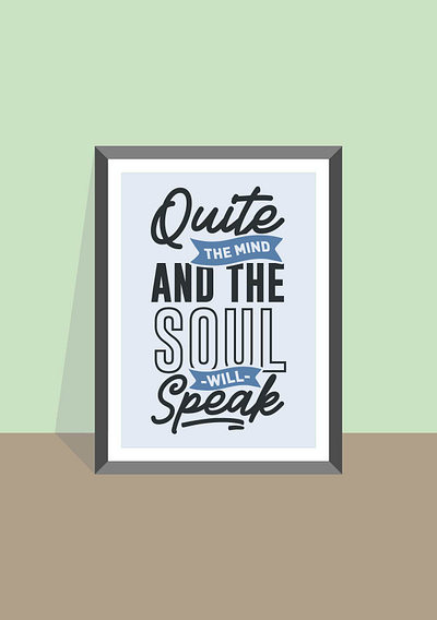 Quite the mind design flatdesign flatposter illustration lettering quotes