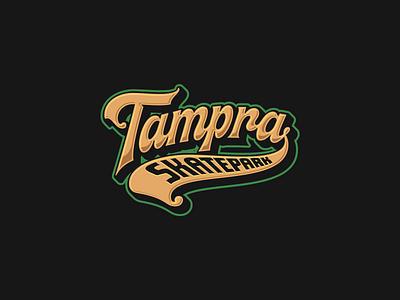 Tampra Skatepark Logo branding design handlettering lettering logo script typeface typography