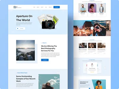 Photography Landing Page photography landing page photography latest design photography latest ui photography latest web photography user interface photography web exploration photography website