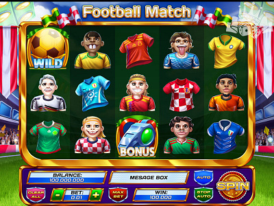 Game reels for the slot machine "Football Match" casino art casino design casino machine casino slot design slot digital art gambling game art game design graphic design reel design reels reels art reels design slot design slot game art slot game design slot game reels slot machine